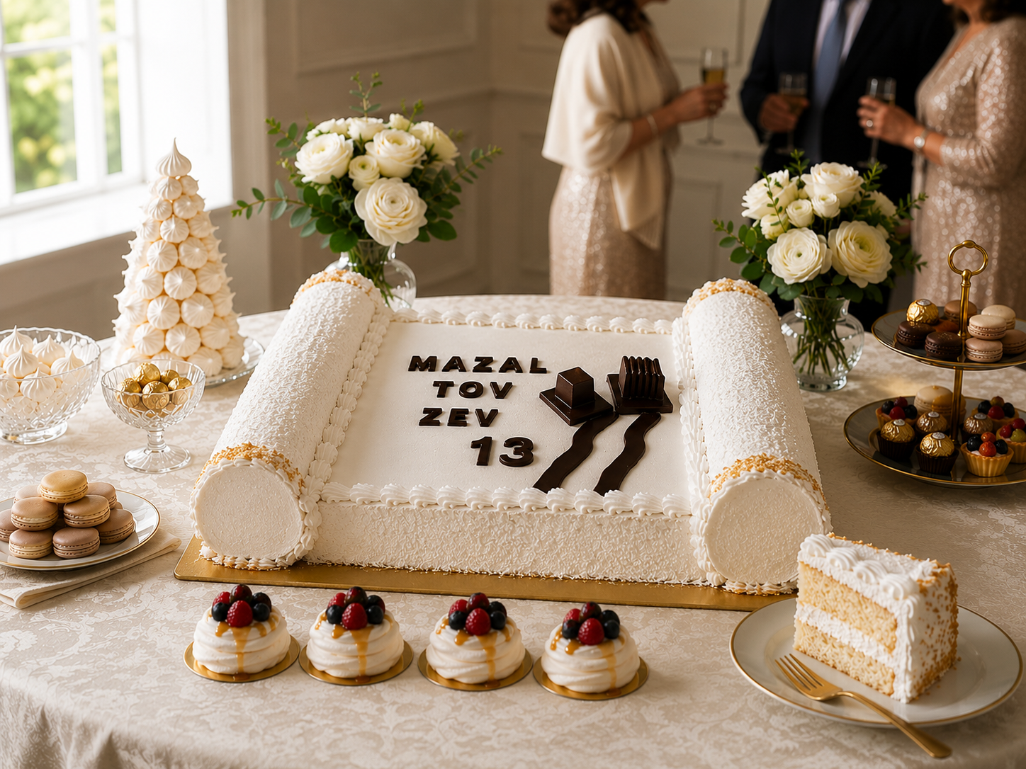 Bar mitzvah dessert table