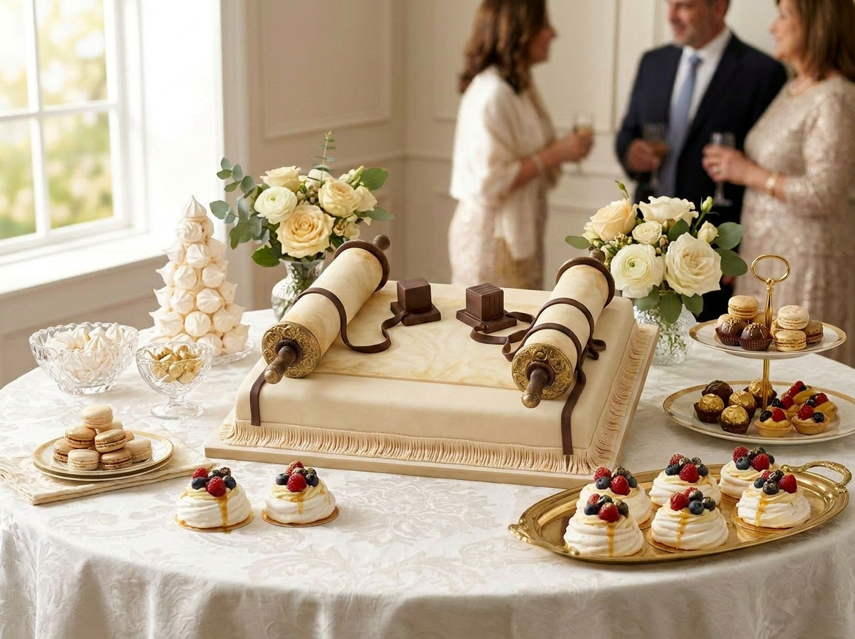 Bar mitzvah dessert table