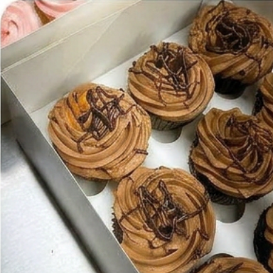 Cupcakes for Chanukah party
