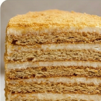 Layered honey cake for Rosh Hashanah