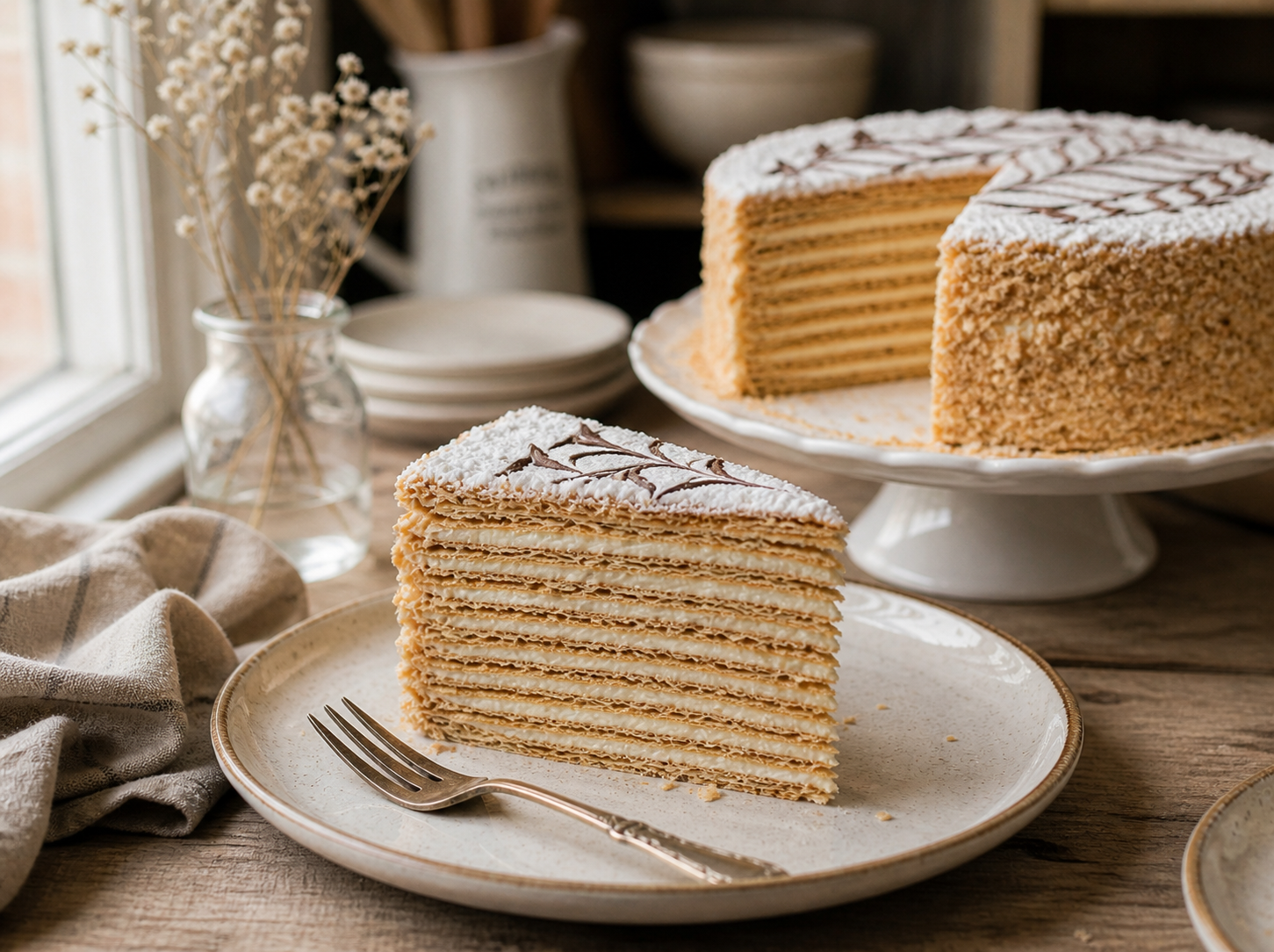 Classic Napoleon cake